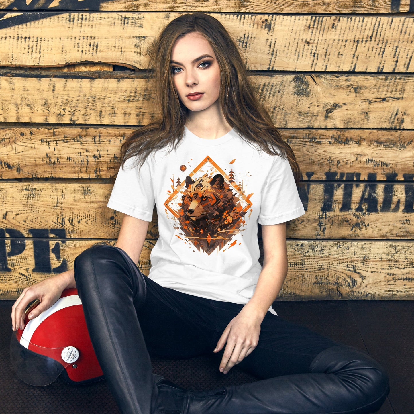 Bear Graphic T ShirtT-ShirtWhite