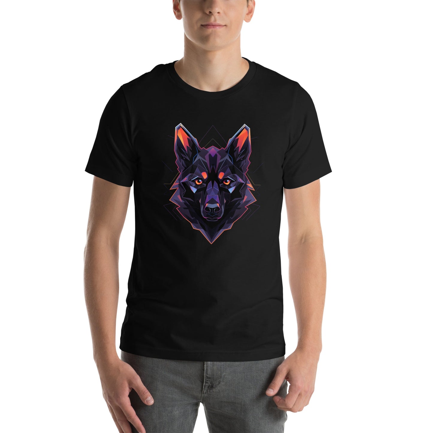 Dog Graphic T Shirt - Geo DogsT-ShirtBlack