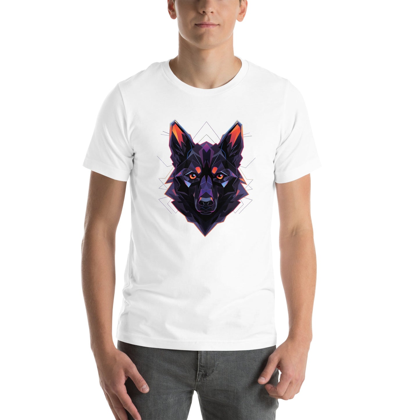 Dog Graphic T Shirt - Geo DogsT-ShirtWhite