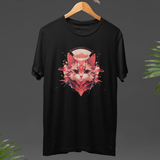 Graphic T Shirt - Geo CatsT-ShirtBlack