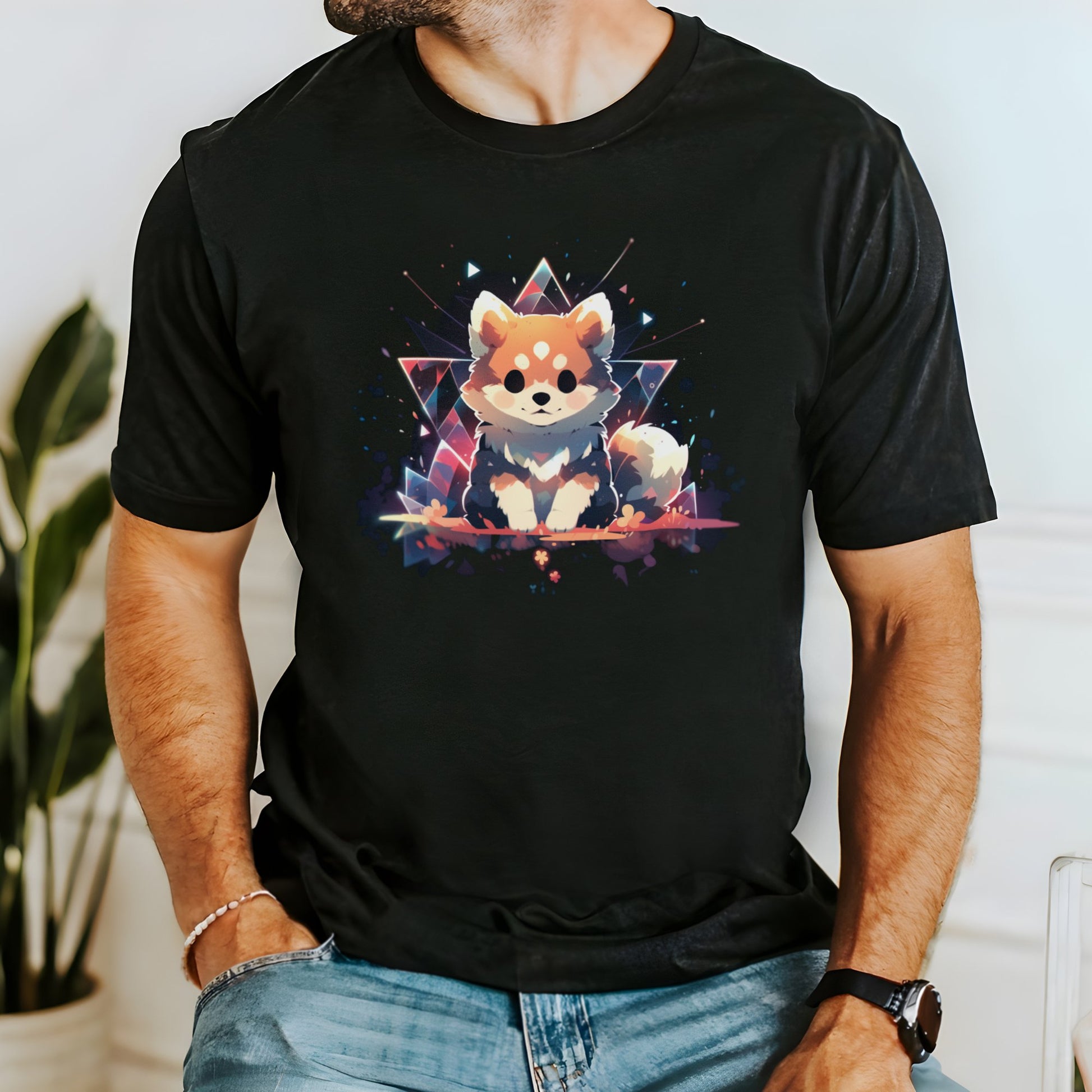 Graphic T Shirt - Geo DogsT-ShirtBlack